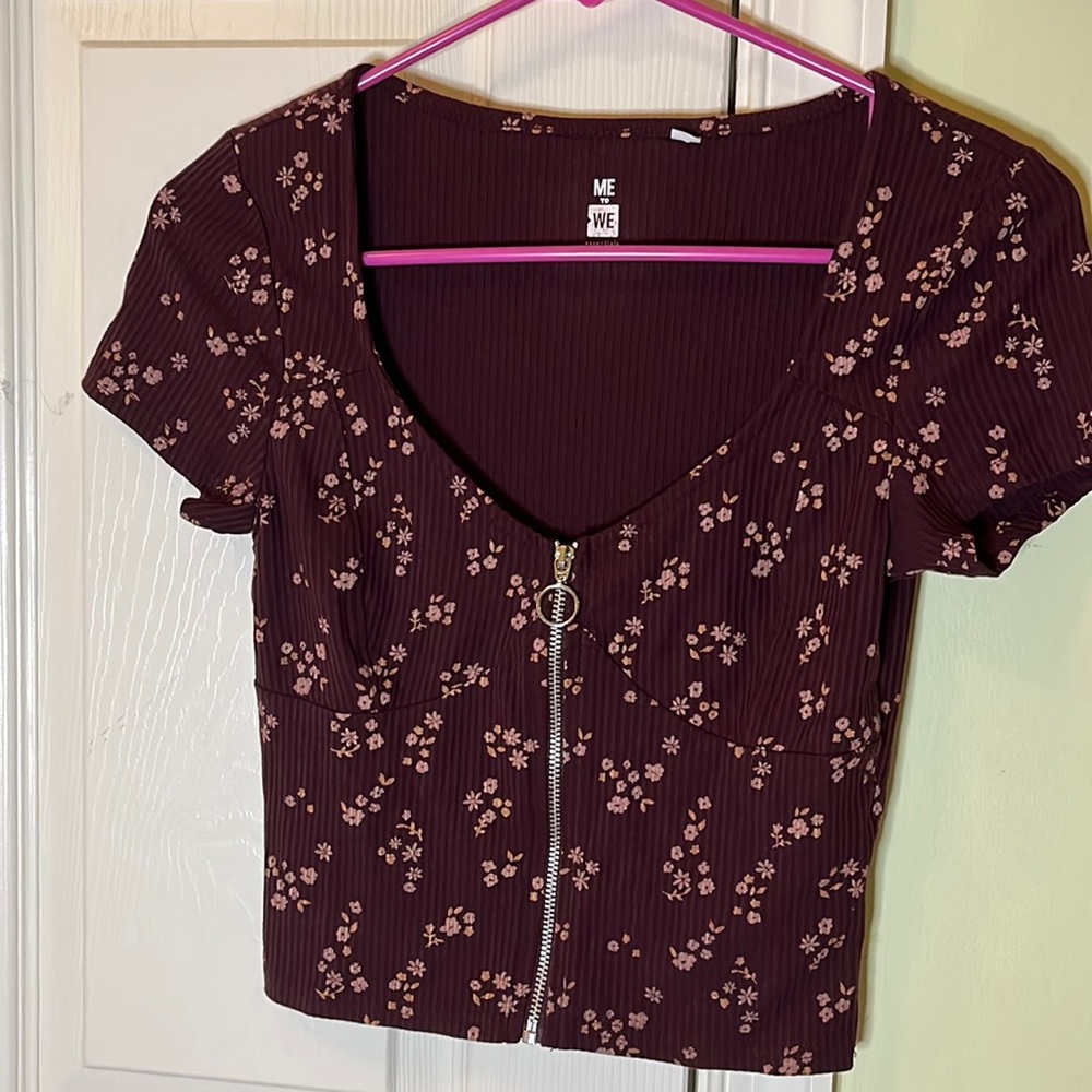 PacSun Floral Print Crop Top